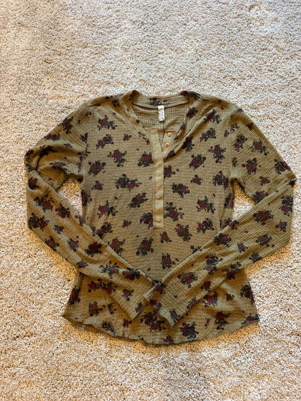 Free People Intimately Free People One Of The Girls Floral Print Henley